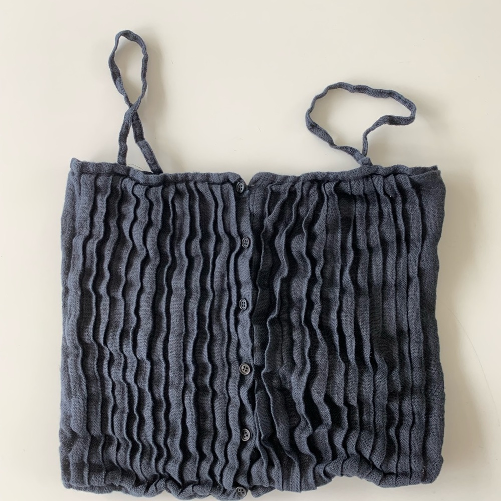 Dior Linen Vintage Spaghetti Strap Top